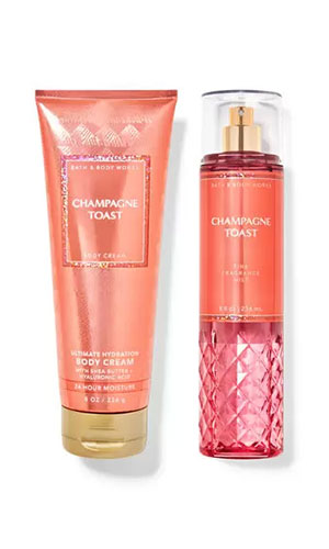 Champagne Toast Fine Fragrance Mist & Body Cream Set