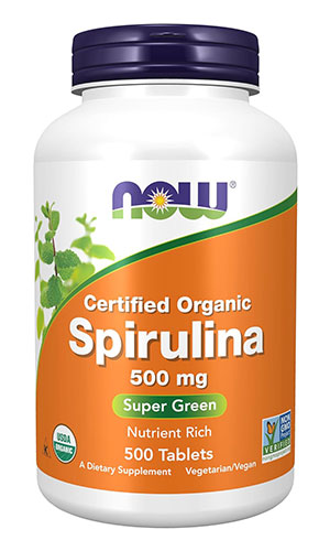 Organic Spirulina 500 mg with Vitamins, Minerals and GLA